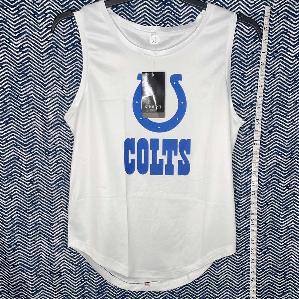 Sport COLTS White and Blue Tank Top